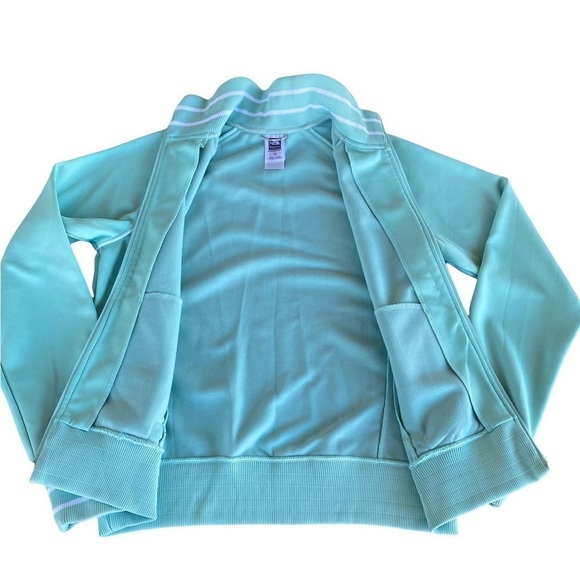 The North Face Full Zip Retro Track Jacket Mint White Size Large Varsity Stripes - Picture 5 of 13